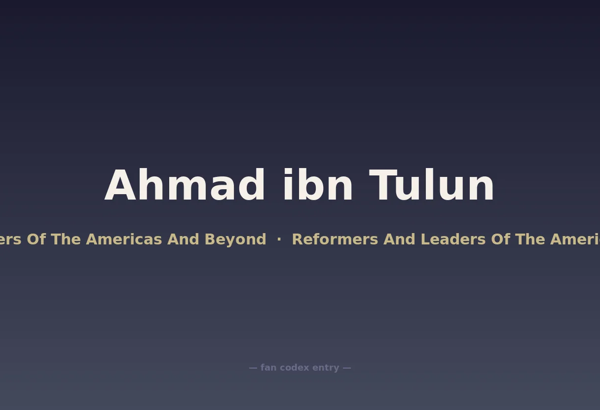 Ahmad ibn Tulun